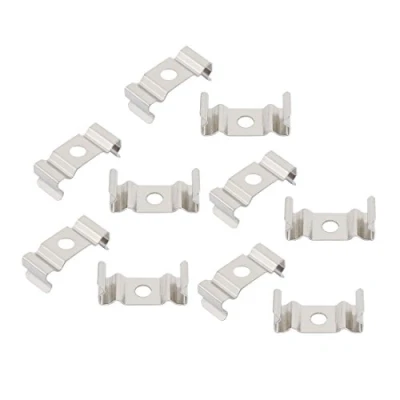Image of sourcingmap 10 Pcs T4 Fluorescent Tube Lamp Socket Lampholder Bracket Clip Silver Tone