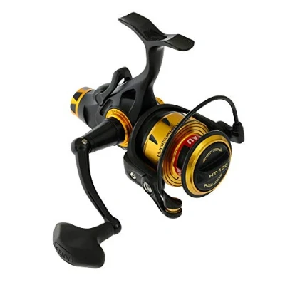 Image of PENN Spinfisher VI Live Liner Spinning Reel, Fishing Inshore Fishing, Sea IPX5 Sealing That Protects Against Saltwater Ingression, Caters for different Species, Black / Gold, 2500