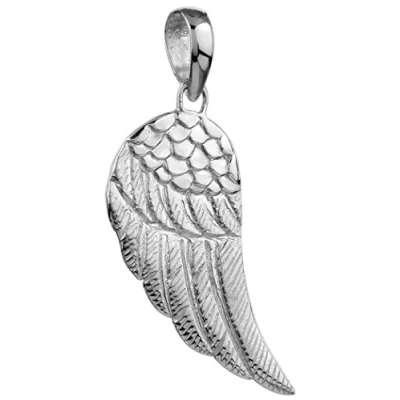 Image of Kuzzoi silver wing pendant for chains made of solid 925 sterling necklaces
