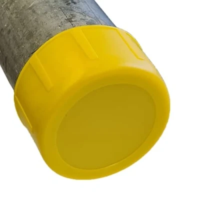 Image of 48.3mm Yellow Scaffold Tube Plastic Protection Safety Ends Caps Stoppers by Lifeswonderful (50)