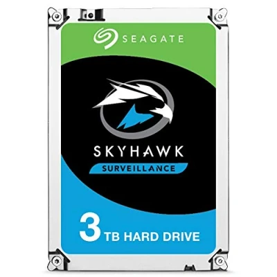 Image of Seagate HDD Internal 3 TB SkyHawk SATA 3.5 Computer Hard Disk Drive Silver