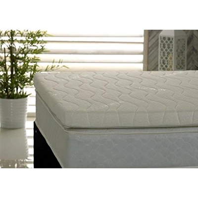 Image of Visco Therapy Memory Foam, Firm Comfort, 3Inch (7.5cm) Mattress Topper with Free Luxury Cover (6FT Super King)