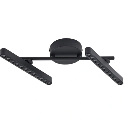 Image of Lindby LED spotlight Eldrin, black, 2 bulb, light points