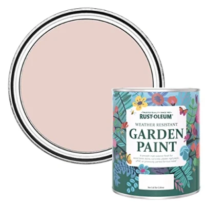 Image of Rust Oleum Pink Mould Resistant Garden Paint in Matt Finish Champagne 750ml