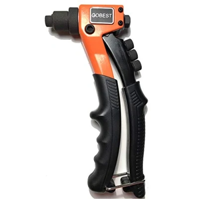 Image of GOBEST Short Hand Riveter pop Rivet Gun 200 mm, 2.4 4.8 mm