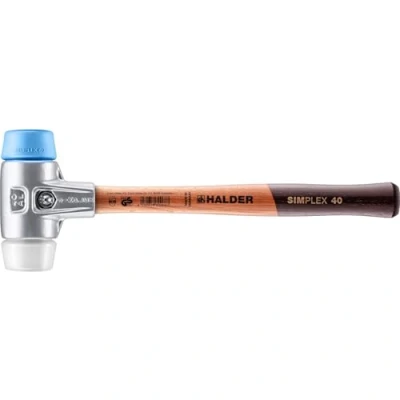 Image of Halder 3117040 &quot;Simplex&quot; TPE Soft/Superplastic Soft Face Mallet, Multi Colour, 40 mm