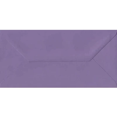 Image of DL Coloured Envelopes for Greeting Cards Wedding Invitations &amp; Crafts (110x220mm) Pack of 25 (Purple)