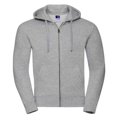 Image of Russell Athletic Mens Authentic Hooded Sweatshirt (Light Oxford) Grey Size X Large