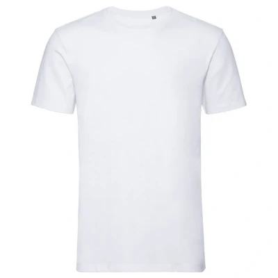 Image of Russell Athletic Mens Authentic Organic T Shirt (White) Size 2XL