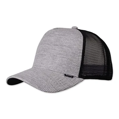 Image of Djinns WaffleJersey Trucker Cap Mesh Hat Caps, heather grey, One Size