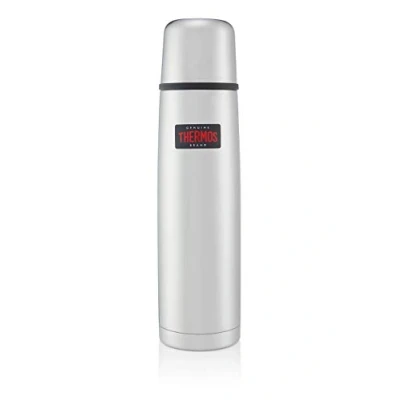 Image of Thermos Light and Compact Flask, Stainless Steel, 1.0 L