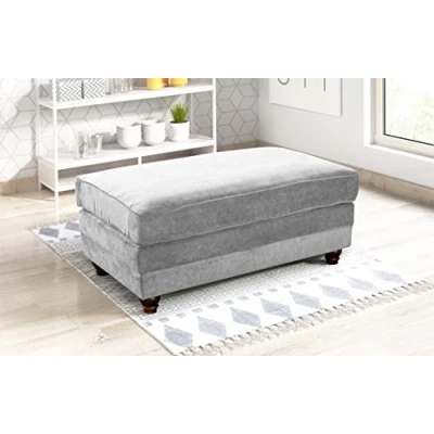 Image of MK Sofas FootStool A Modern &amp; Luxurious For living room Premium Quality pouffes Bedroom stool Furniture Drawing Room, Office