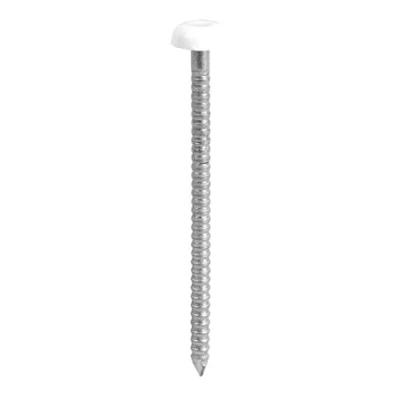 Image of TIMCO PN65W Polymer Headed Nail 65mm White (Box of 100)