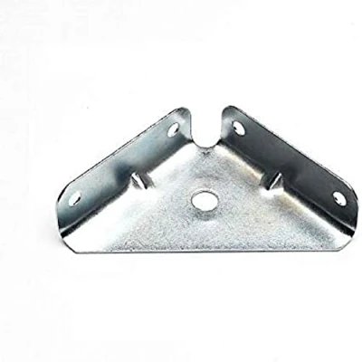 Image of Merriway BH07332 (100 Pcs) Corner Repair Bracket Braces, BZP 50 mm x (2 Inch 2 Inch) Pack of 100 Pieces