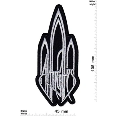 Image of at The Gates Flames of End Metal Band Patch Badge Embroidered Iron On Applique
