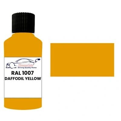 Image of Xtremeauto RAL 1007 Daffodil yellow GLOSS TOUCH UP PAINT BRUSH REPAIR SCRATCH UPVC PVC METAL WOOD