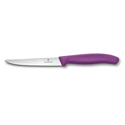 Image of Victorinox Swiss Classic Purple 11cm Serrated Steak &amp; Pizza Knife