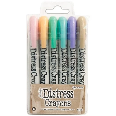 Image of Ranger Distress Crayons Set 5, Multicoloured,14 x 8 1.8 cm