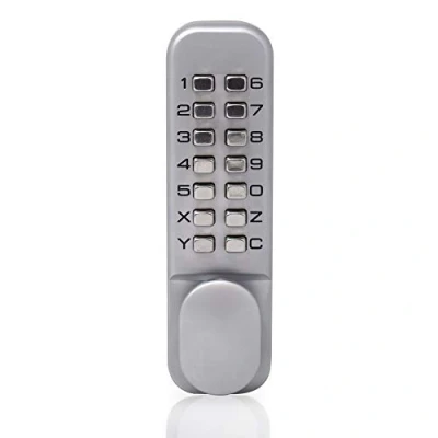 Image of Yale Push Button Door Lock Chrome Finish Hold Open Function For Commercial Buildings or Private Home Use Indoor Only