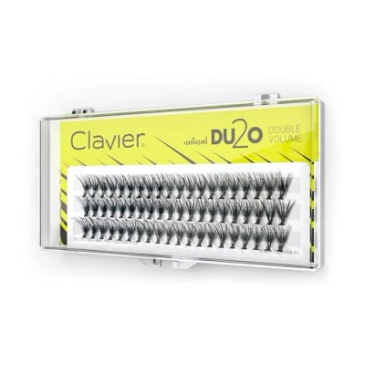 Image of Clavier Artificial lashes in tufts Du2o Double Volume 20 a tuft Different lengths from 8 to 14 mm Ultra volume, for perfect look