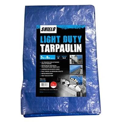 Image of TIMCO Tarpaulin Everyday Light Duty Furniture Cover Sheet Water Resistant 5 x 8m
