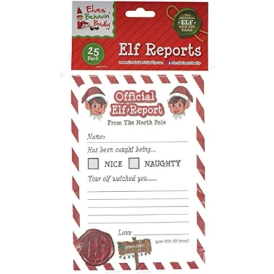 Image of Christmas Elf Corner Reports Pack of 50