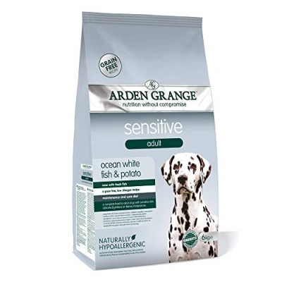 Image of Arden Grange Sensitive Adult Dry Dog Food Grain Free with Fresh Ocean White Fish and Potato, 6 kg