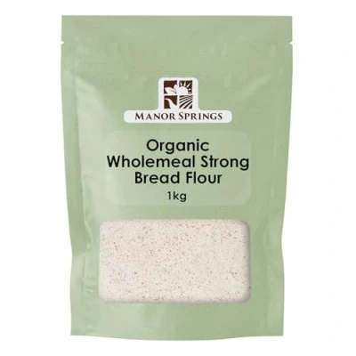 Image of Organic Wholemeal Strong Bread Flour 1kg by Manor Springs