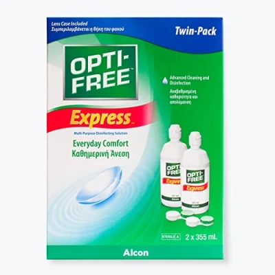 Image of OptiFree Express Care Solution Alcon Soft Contact Lenses Pack of 2