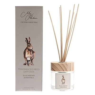 Image of Meg Hawkins Hare Design BlackBerry &amp; Bramble Scented Oil Diffuser Gift Set with Sticks 150ml