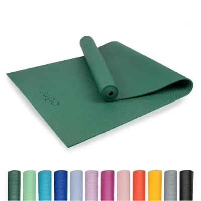 Image of Myga Yoga Mat Non Slip Exercise for Yoga, Pilates, Meditation &amp; Fitness Lightweight Travel Multipurpose Men Women Home Gym Studio Green