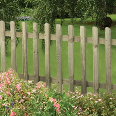 Image of Forest 6&#039; x 3&#039; Pressure Treated Pale Picket Fence Panel (1.83m 0.9m)