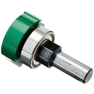 Image of Trend CraftPro Two Flute Intumescent Recessing Router Cutter Bit, 1/2 Inch Shank, 40mm Cut Diameter &amp; 15mm Length, Tungsten Carbide Tipped, C221X1/2TC