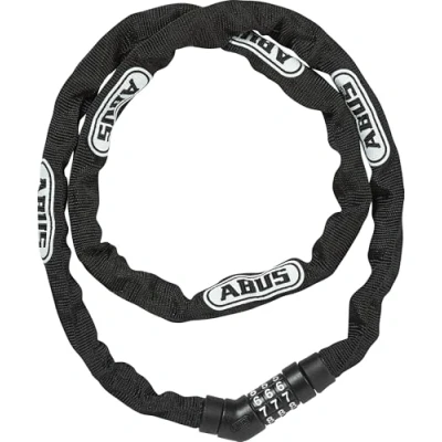 Image of ABUS steel O chain 4804C lock Combination made of special security level 3 110 cm Black