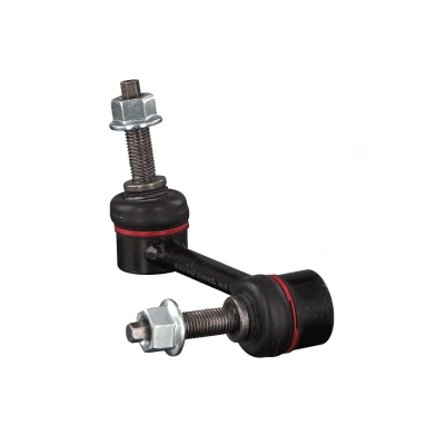 Image of 68069655AB, 68069655AC Anti roll bar link FEBI BILSTEIN 48002 Front Axle Left 133mm M12 x 1,5 with nuts Steel JEEP: GRAND CHEROKEE 4