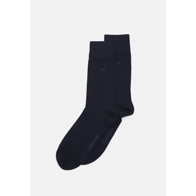 Image of Calvin Klein 2 Pack Premium Combed Cotton Socks, Navy 8.5 11