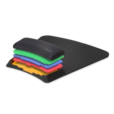 Image of Kensington SmartFit Mouse Pad with Ergonomic Wrist Rest (K55793AM), Black, 10.4&quot; x 10.3&quot;