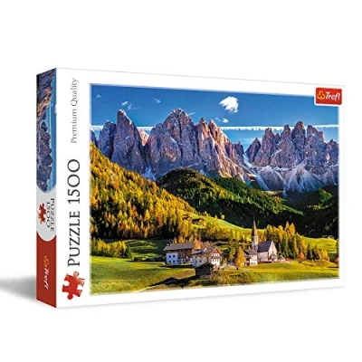 Image of Trefl 26163 Villnößtal, Dolomiten, Italien 1500 pieces, premium quality, for adults and children aged 12 over Jigsaw Puzzle, Multicoloured
