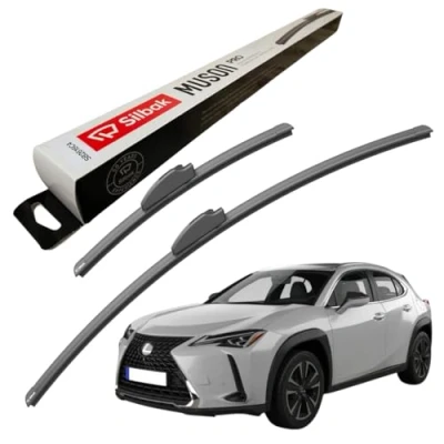 Image of Silbak Windscreen Wipers, for LEXUS UX (2018 ONWARDS) Wiper Blades, 650mm/400mm
