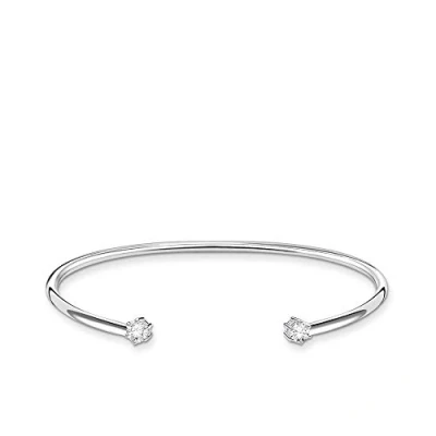 Image of THOMAS SABO bangle white stone 925 sterling silver AR104 051 14 L17.5