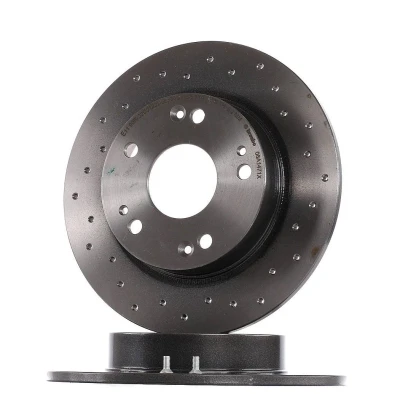 Image of 42510SNVH00 Brake disc BREMBO XTRA LINE 08.A147.1X 260mm 9mm 5 Perforated, solid Coated HONDA: CIVIC 8 Hatchback,