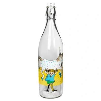 Image of Muurla Pippi Longstocking and The Horse Glass Bottle 1.0 L