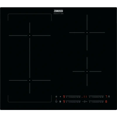 Image of Zanussi Induction Hob Series 40, ZIFN644K 4 Zones, 60cm, Connect Cooking Zones for Large Pans with JoinZone, Hob2Hood Technology, Power Boost Function, Built In Hob, Child Safety Lock, Ceramic Surface