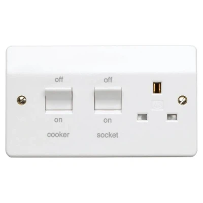 Image of Mk K5060WHI 45A Double Pole Cooker Control Unit