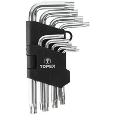 Image of TOPEX 35D960 T10 T50 CV Torx Key Set (9 Piece)