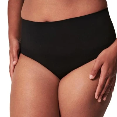 Image of Spanx Everyday Shaping Thong Thong, Women&#039;s, Size: 12 14, Very black