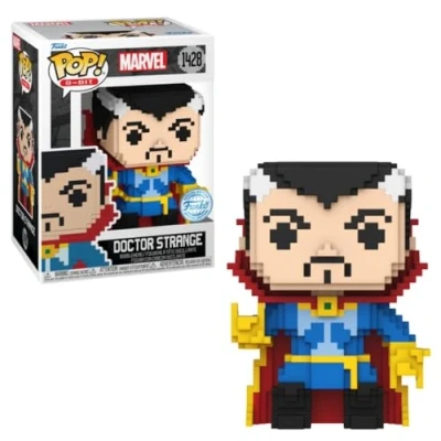 Image of Funko Pop! Marvel: 8 Bit Dr. Doctor Strange Marvel Comics Collectable Vinyl Figure Gift Idea Official Merchandise Toys for Kids &amp; Adults Comic Books Fans Model Collectors