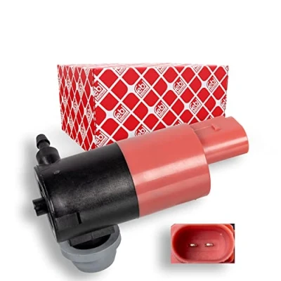 Image of 853300D060 Windshield Washer Pump FEBI BILSTEIN 109291 12V with seal ring TOYOTA: Yaris II Hatchback