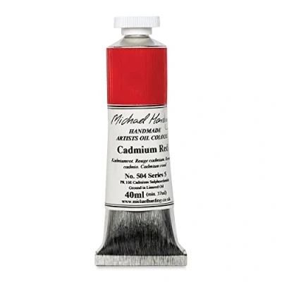 Image of Michael Harding Oil Colour : 40ml Cadmium Red