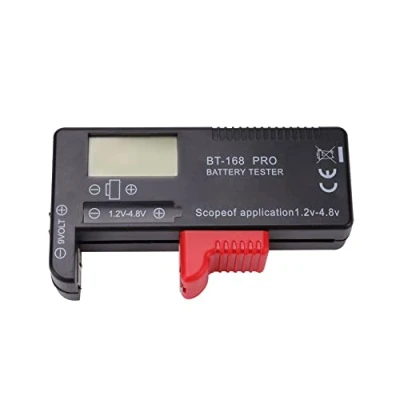 Image of VooGenzek BT 168 PRO Universal Digital Battery Tester Volt Checker, Tester, for AA, AAA, C, D, 9V, 1.5V, 18650, Button Cell Batteries